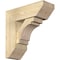 Ekena Millwork Merced Slat Rough Sawn Bracket w/ Offset Brace, Douglas Fir, 8"W x 22"D x 22"H BKT0806X22X22MRC06RDF - alternate 1